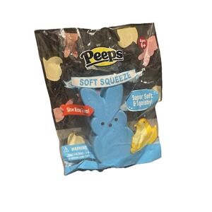 New Blue Bunny Peeps Slow Rise Foam Super Soft Squeeze Squishy Fidget 6+ Easter